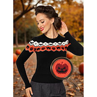 Cindy Halloween Fair Isle Sweater by Banned Apparel 