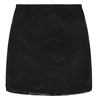 Selena Fishnet Bat Print Mini Skirt by Banned Alternative