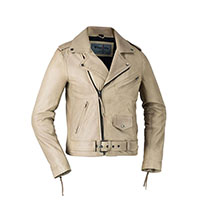 Rockstar Womens Lambskin Motorcycle Jacket by First MFG- Oil Sand - SALE S only