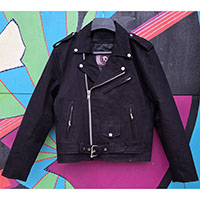 Black Twill (Vegan) Motorcycle Jacket by Angry Young And Poor