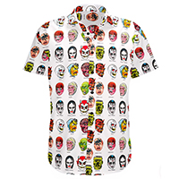 Monster Mask Button Up Shirt by Western Evil 