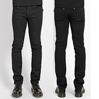 Trash And Vaudeville 5 Pocket Stretch Jeans in BLACK by Tripp NYC