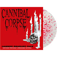 Cannibal Corpse- Hammer Smashed Face LP (Clear With Red Splatter Vinyl)