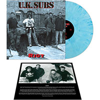 UK Subs- Riot LP (Blue Marble Vinyl) (Sale price!)