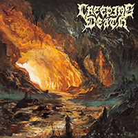 Creeping Death- Wretched Illusion LP (Green Glow In The Dark/Tangerine Splatter Vinyl)
