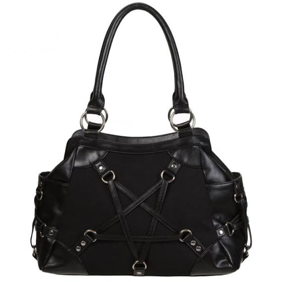 Stand Still Pentagram Bag by Banned Apparel