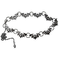 Batty Bats Black Chain Belt by Kreepsville 666 