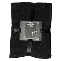 Spiderweb Embossed XL Throw Blanket by Kreepsville 666
