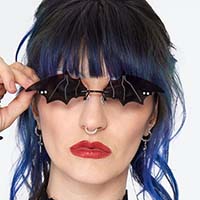 Frameless Bat Wing Sunglasses - by Jawbreaker