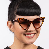 Victorian Cat's Eye Sunglasses by Lux de Ville - Leopard Tortoise - SALE