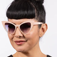 Victorian Cat's Eye Sunglasses by Lux de Ville - Pink Creme - SALE