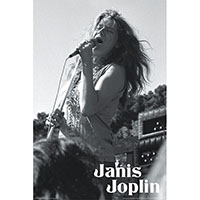 Janis Joplin- B&W Live Poster