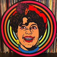 X-Ray Spex Poly Styrene Turntable Slipmat by Mood Poison 