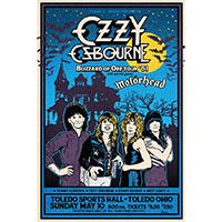 Ozzy Osbourne & Motorhead- Blizzard Of Ozz Tour 81  poster 