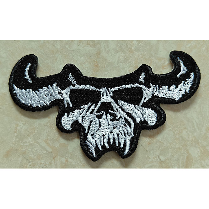 Danzig Skull die cut embroidered patch