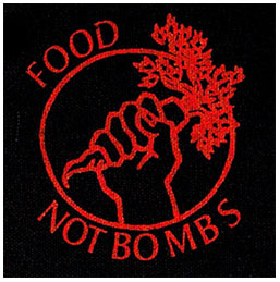 Food Not Bombs cloth patch (cp328)