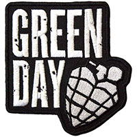 Green Day- Stacked Logo With Grenade Embroidered Patch (ep1468)
