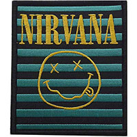 Nirvana- Happy Face Stripes Embroidered Patch (ep1538)