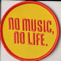 No Music No Life Embroidered Patch by Mood Poison (ep749)
