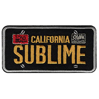 Sublime- License Plate embroidered patch (ep352)