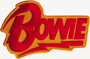 David Bowie- Lightning Logo embroidered patch (ep146)