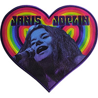 Janis Joplin- Heart embroidered back patch