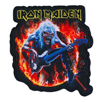 Iron Maiden- Flames And Eddie Embroidered Patch (ep99)