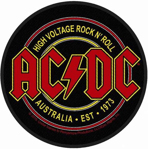 AC/DC- High Voltage Rock N Roll Woven patch (ep497)