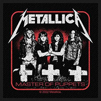 Metallica- Master Of Puppets Band Pic Woven Patch (ep1257)