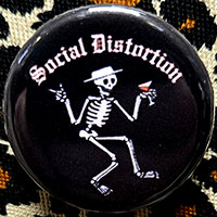 Social Distortion- Skeleton pin (pin-C657)