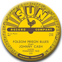Sun Records- Johnny Cash 'Folsom Prison Blues' Pin (pinX560)