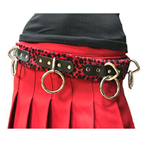 Bondage Belt (Red Leopard) by Funk Plus 