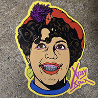 X-Ray Spex Poly Styrene Sticker by Mood Poison (st1295)