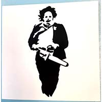 Texas Chainsaw Massacre- Leatherface Outline sticker (st179)