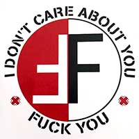 Fear- I Don't Care About You sticker (st824)