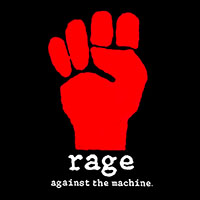 Rage Against The Machine- Fist sticker (st1048)