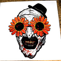 Terrifier- Art With Flower Glasses sticker (st677)