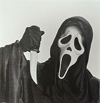 Scream- Ghostface With Knife sticker (st1282)
