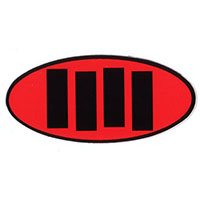 Black Flag- Oval Bars sticker (st864)