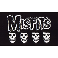 Misfits- 4 Skulls sticker (st869)