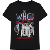 Who- American Tour 76 on a black shirt