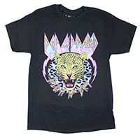 Def Leppard- High 'N' Dry (Leopard) on a black shirt
