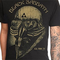 Black Sabbath- US Tour '78 on a black shirt