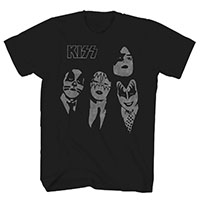 Kiss- Dressed To Kill Faces on a black shirt