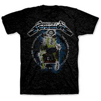 Metallica- Vintage Electric Chair on a black shirt