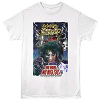 Alice Cooper- No More Mr Nice Guy on a white shirt