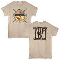 Alice In Chains- Dirt on front & back on a sand shirt