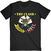 Clash- Straight To Hell on a black shirt