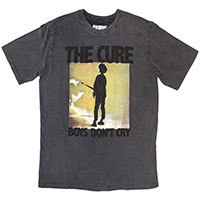 Cure- Boys Don't Cry on a stone wash shirt