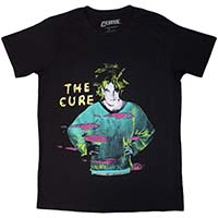 Cure- Robert Smith Beach Party on a black shirt